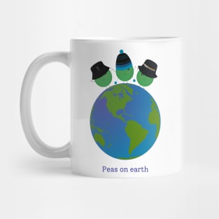 Peas on Earth - Peas with Beanie and Bucket Hats Mug